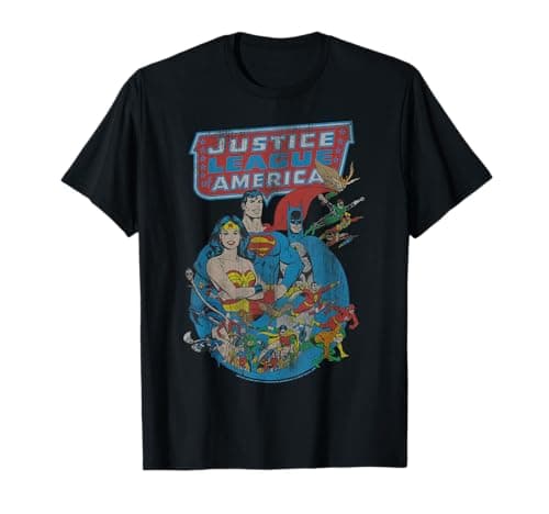 Justice League retro poster T-shirt