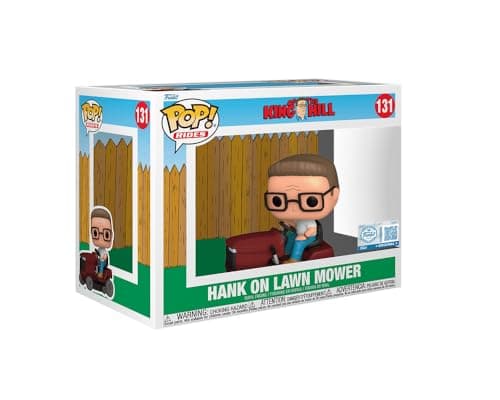 Funko Pop! Rides Hank Hill on Lawn Mower