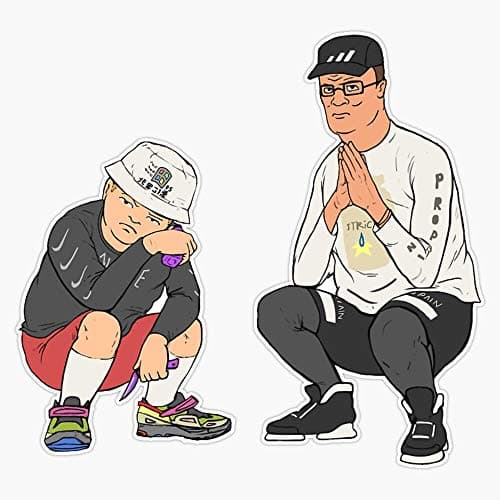 Hank Hill Vinyl Bumper Sticker