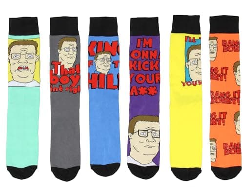 King of the Hill Hank Hill Crew Socks