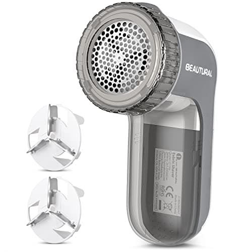 Battery-operated fabric shaver