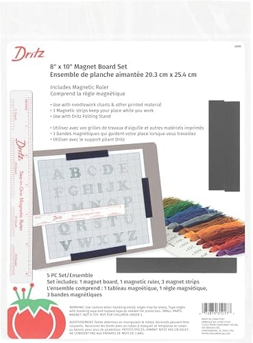 Dritz magnetic pattern board and ruler