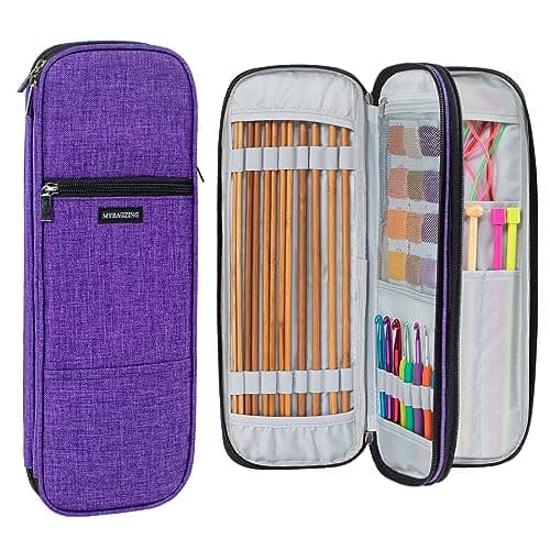 Empty knitting needle organizer