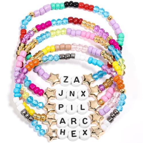 Arcane-inspired five-bracelet set