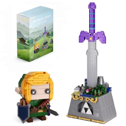 Breath of the Wild Master Sword Building Kit with Link Figures