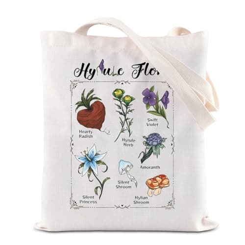 Hyrule Flora Canvas Tote Bag