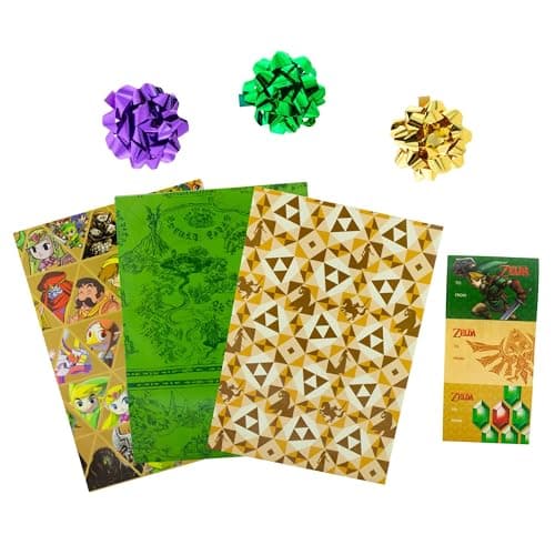 Nintendo The Legend of Zelda Wrapping Paper Kit
