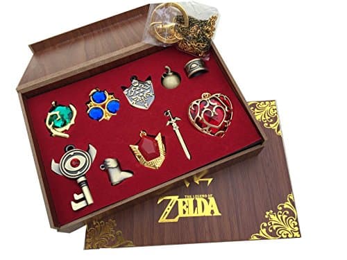 Twilight Princess Hylian Shield and Master Sword Jewelry Set