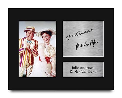 Julie Andrews & Dick Van Dyke Signed Mary Poppins Picture