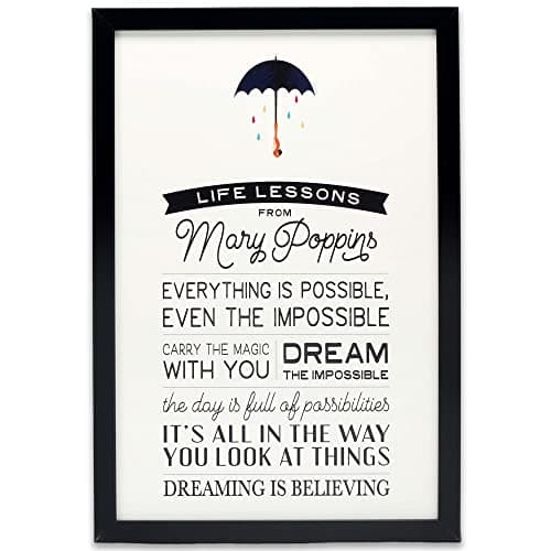 Mary Poppins Inspirational Quotes Wall Decor