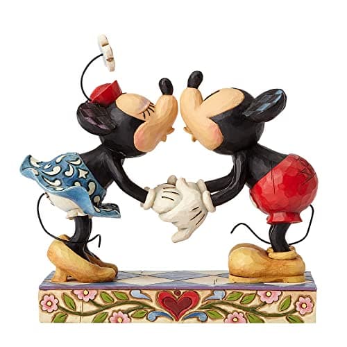 Mickey and Minnie Kissing Figurine by Jim Shore