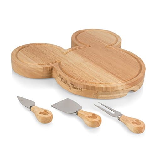 Mickey Mouse Head Cheese Board and Knife Set