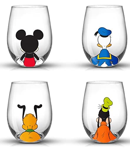 Mickey Mouse Squad Stemless Wine Glass Set