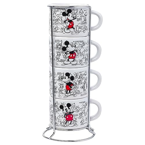 Mickey Mouse Vintage Sketches Espresso Cup Set
