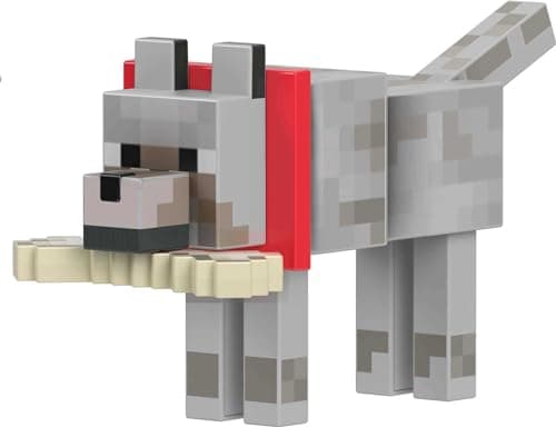 Minecraft Diamond Level Wolf Figure