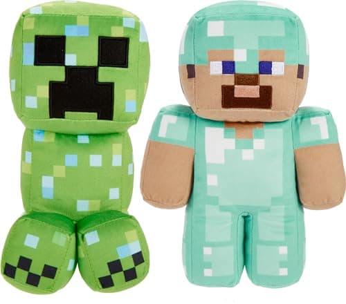 Minecraft Steve & Creeper Plush Set