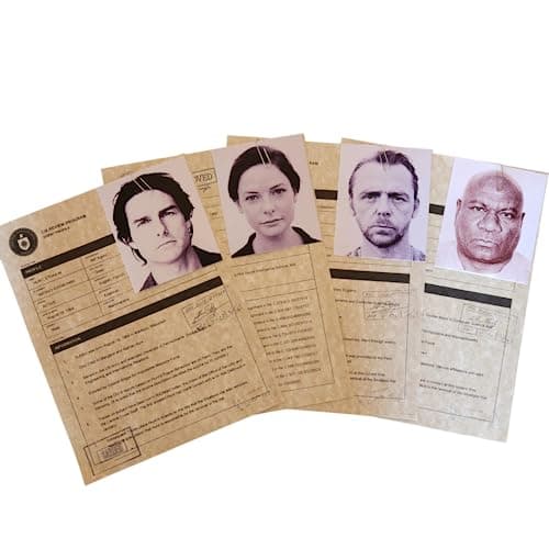 Mission: Impossible Agent Profile Document Prop