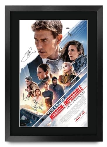 Mission: Impossible Dead Reckoning Tom Cruise Framed Autograph Print