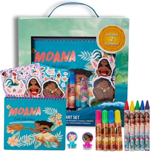 Moana notebook and art set