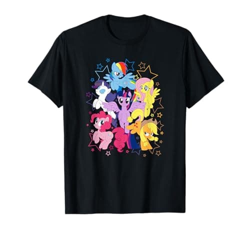 Friendship Is Magic Starry Group Shot T-shirt
