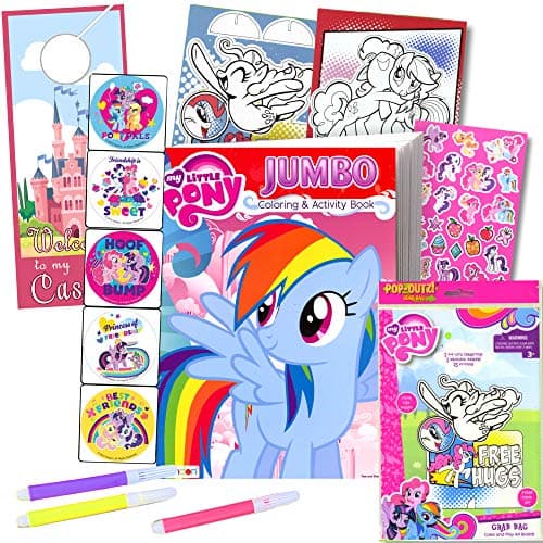 My Little Pony coloring and activity book bundle