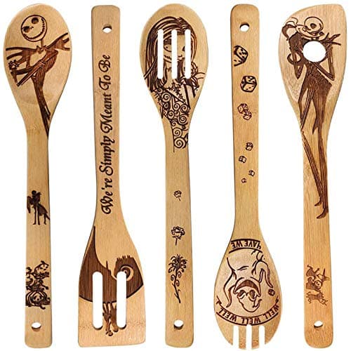 Jack Skellington Wooden Cooking Spoon Set