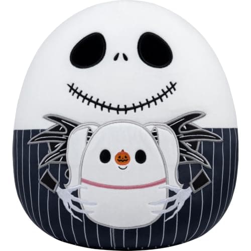 Squishmallows Jack Skellington Holding Zero Plush