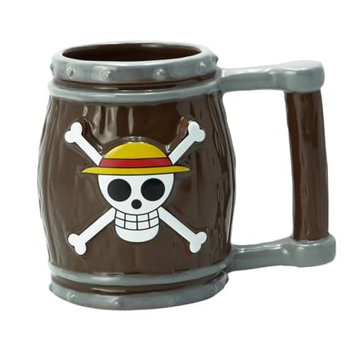 One Piece Straw Hat Jolly Roger 3D Ceramic Mug