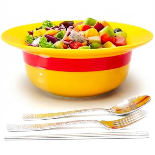 Straw Hat Ramen Bowl Set with Utensils