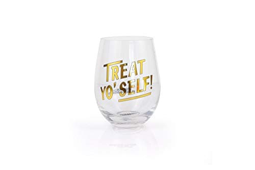 Treat Yo Self Stemless Wine Glass
