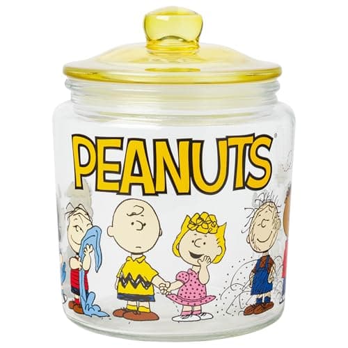 Peanuts Squad Glass Jar with Lid