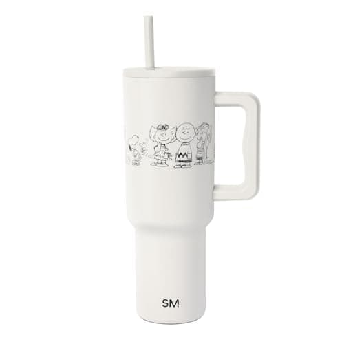 Simple Modern Peanuts Tumbler with Handle and Straw Lid