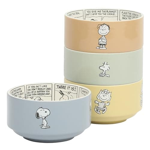 Snoopy Stackable Stoneware Bowl Set