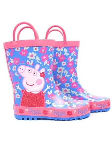 Peppa Pig floral rain boots with handles