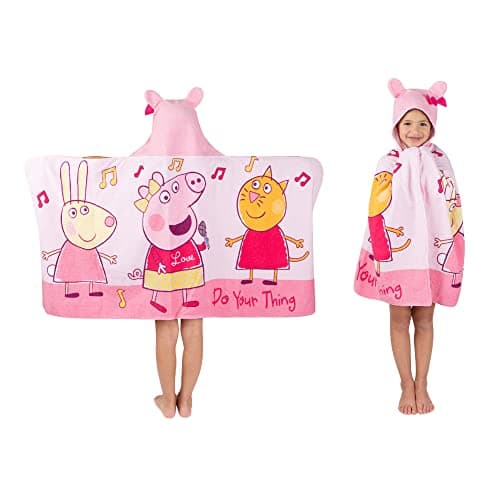 Peppa Pig hooded towel wrap