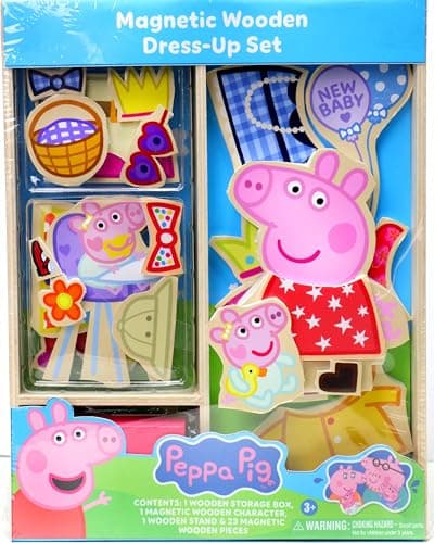 Peppa Pig magnetic wooden dress-up set
