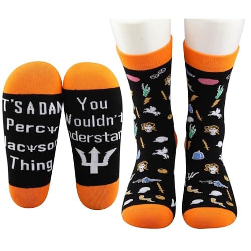 Camp Jupiter-themed socks
