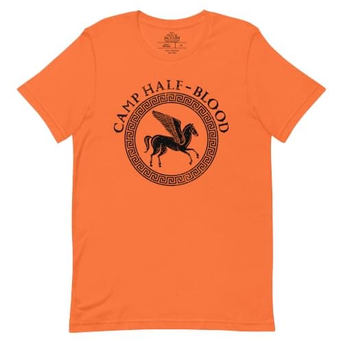 Orange Camp Half-Blood Pegasus T-shirt, small