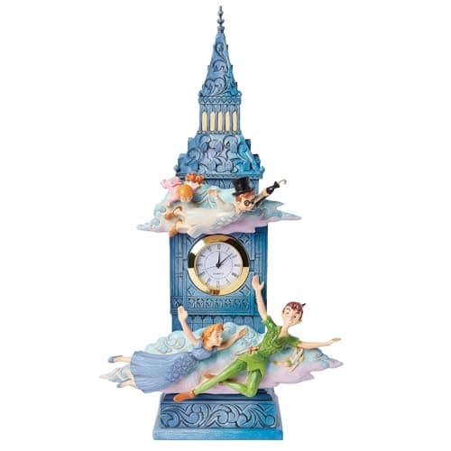 Jim Shore Time to Find Neverland figurine clock