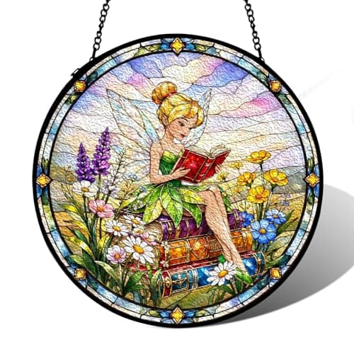 Neverland-themed fairy sun catcher