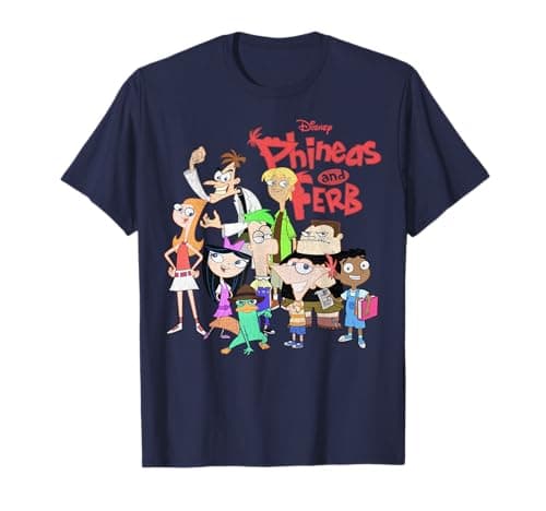 Disney Phineas and Ferb Group Logo T-Shirt