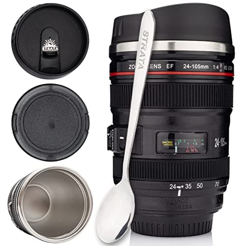 STRATA CUPS Camera Lens Coffee Mug