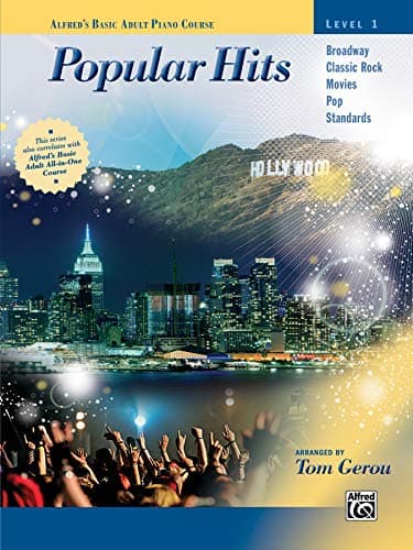 Alfred's Basic Adult Piano Course: Popular Hits, Book 1