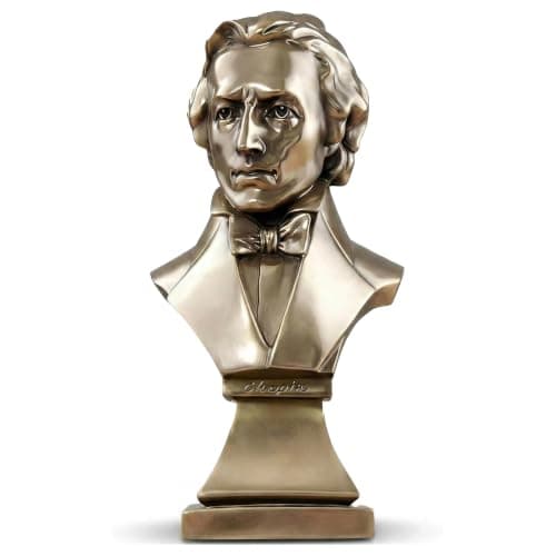 Chopin bronze-tone resin bust