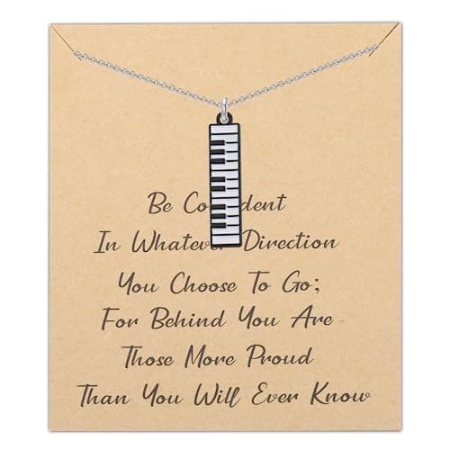 LQRI piano-key necklace