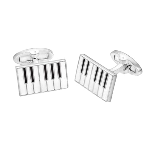 Yoursfs piano-key cufflinks