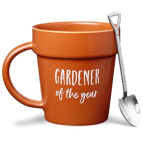 VELENTI Gardener Coffee Mug with Shovel Spoon