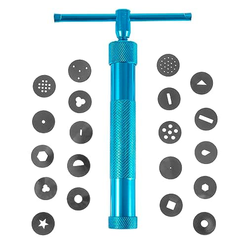 Clay Extruder with 20 Pattern Tips