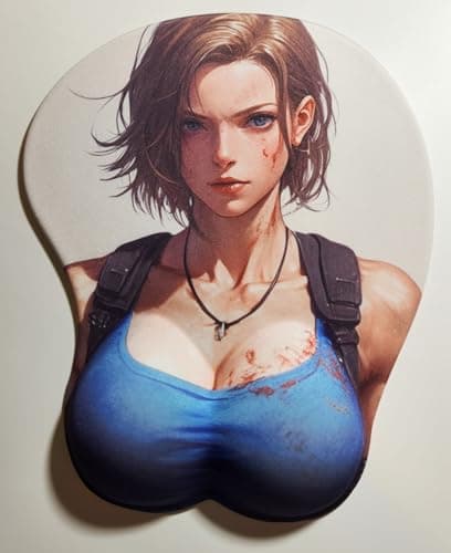 Jill Valentine Mouse Pad with Wrist Rest
