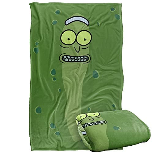 Pickle Rick Super Soft Throw Blanket